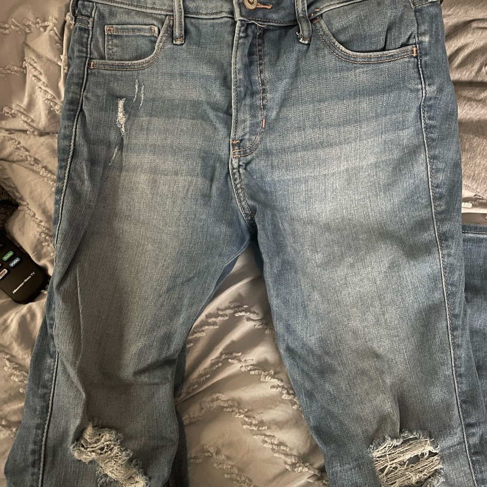 holister super skinny jeans in short
